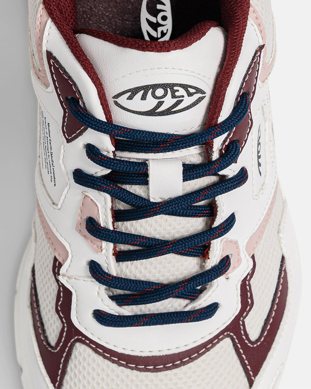 Baskets vegan Moea Rush - White & Pink - Grapes