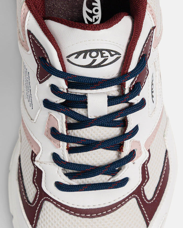 Baskets vegan Moea Rush - White &amp; Pink - Grapes