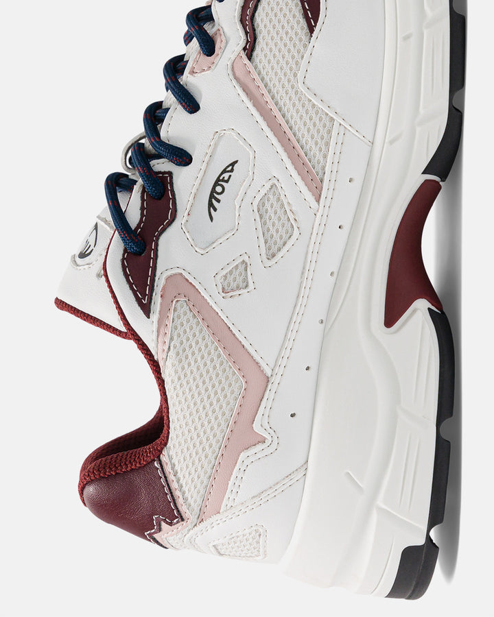Baskets vegan Moea Rush - White &amp; Pink - Grapes
