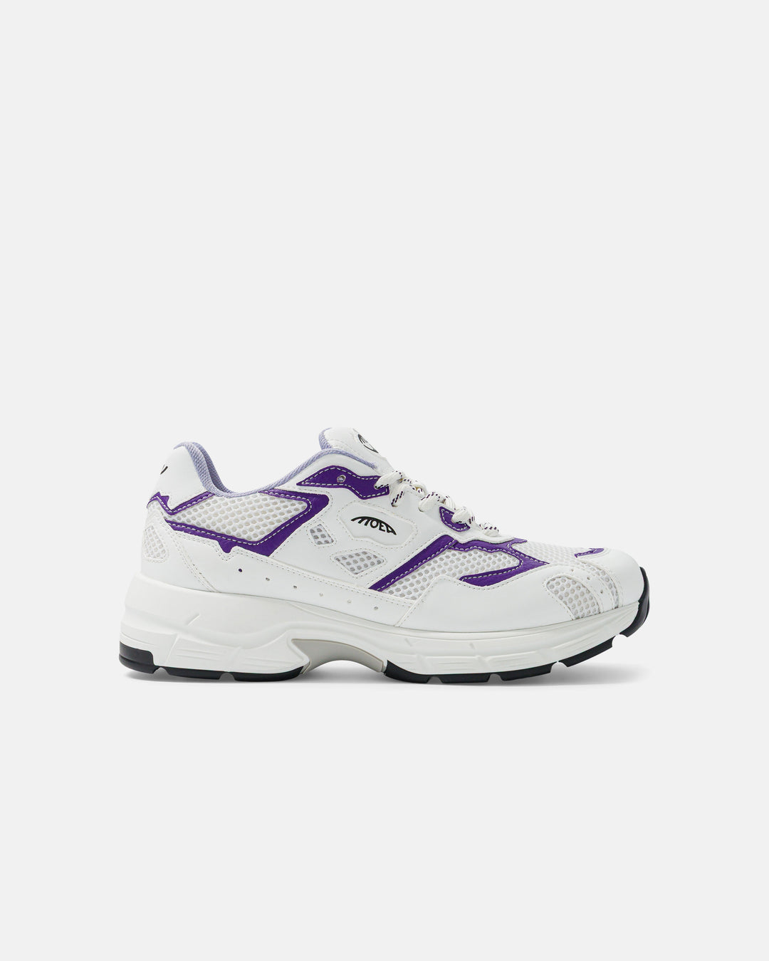 Baskets vegan Moea Rush - White & Purple - Orange