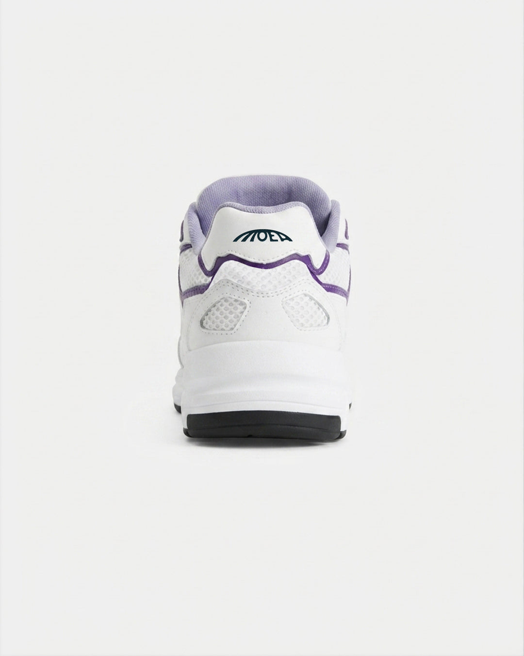 Baskets vegan Moea Rush - White &amp; Purple - Orange