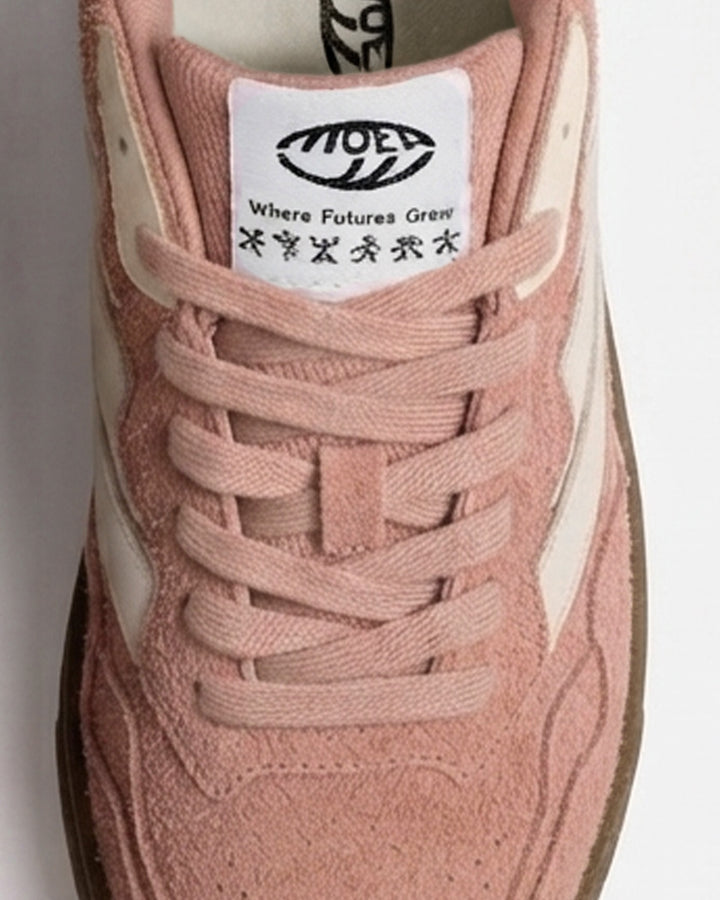 Baskets vegan Moea Veyron Low - Blush Suede - Corn