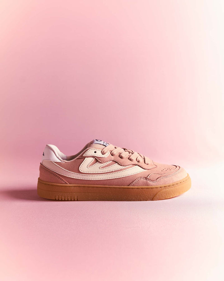 Baskets vegan Moea Veyron Low - Blush Suede - Corn
