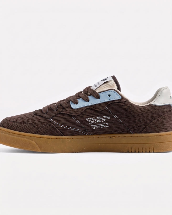 Baskets vegan Moea Veyron Low - Brown &amp; Sky - Mushroom