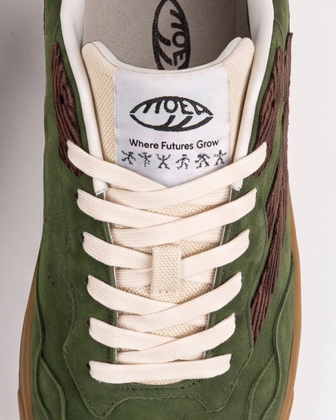 Baskets vegan Moea Veyron Low - Forest &amp; Brown - Mushroom