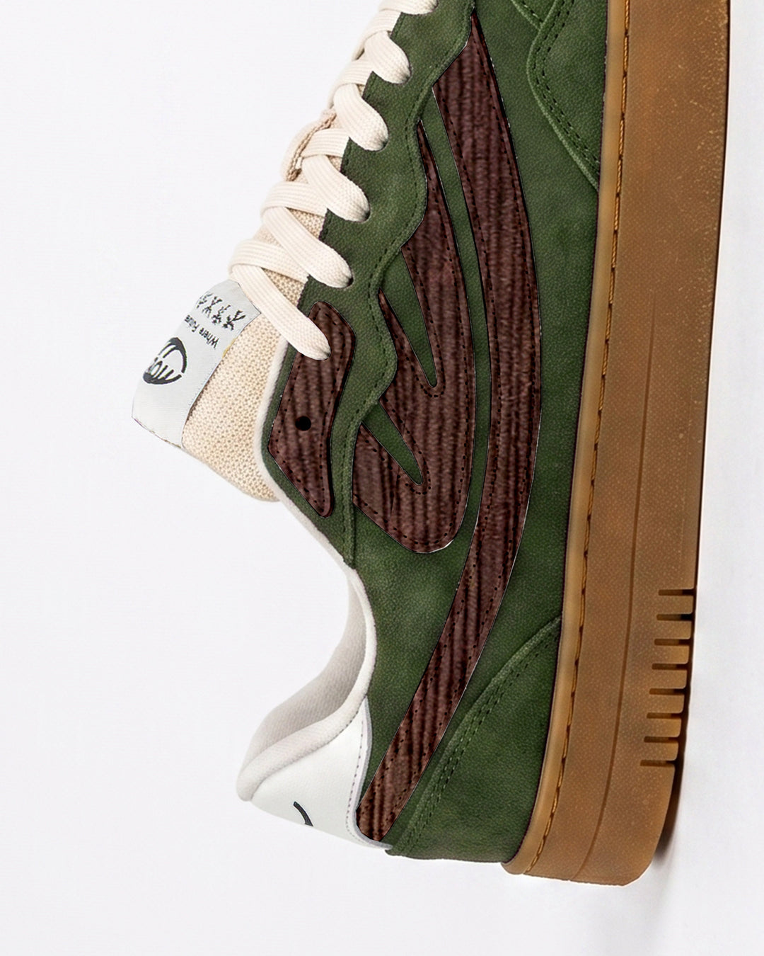 Baskets vegan Moea Veyron Low - Forest &amp; Brown - Mushroom