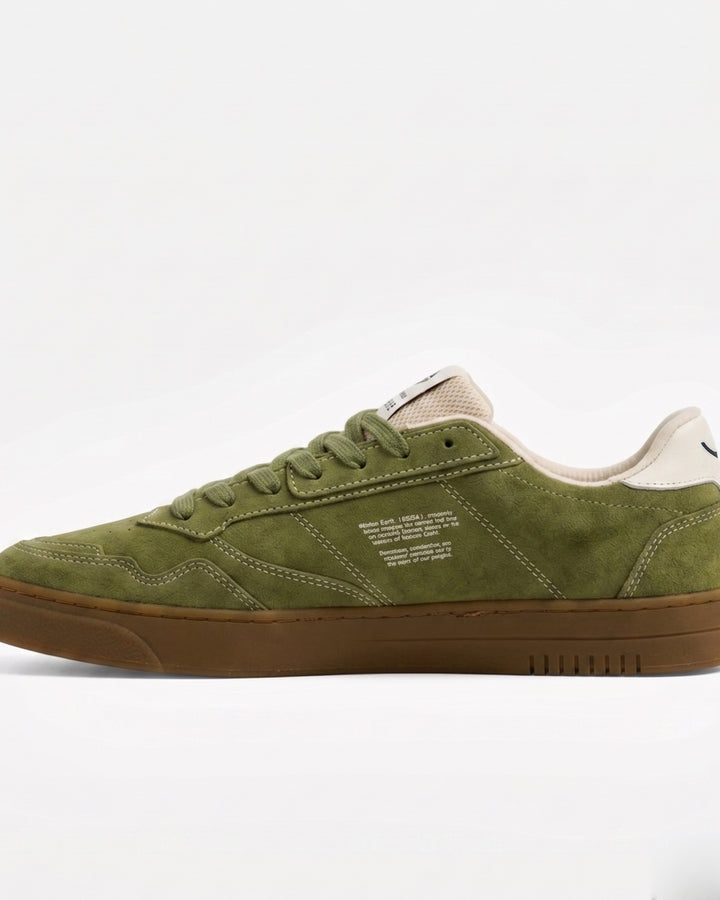 Baskets vegan Moea Veyron Low - Green &amp; Cream - Mushroom