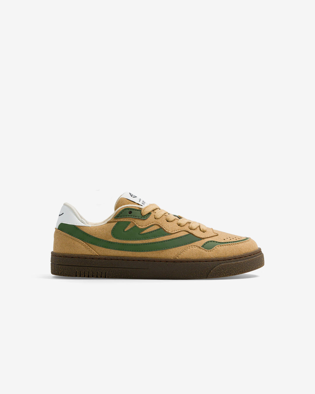 Baskets vegan Moea Veyron Low - Taupe & Green - Apple