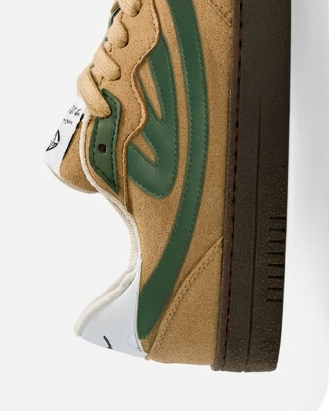 Baskets vegan Moea Veyron Low - Taupe &amp; Green - Apple