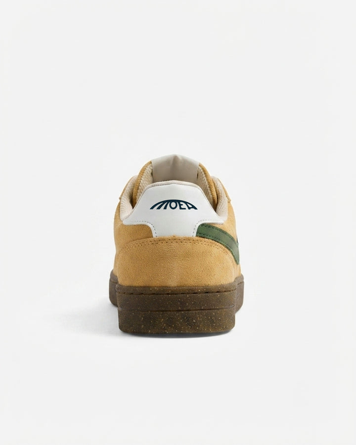 Baskets vegan Moea Veyron Low - Taupe &amp; Green - Apple
