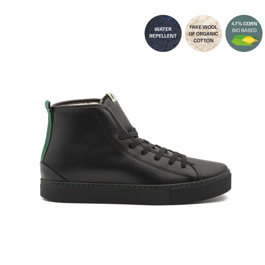 baskets vegan montantes chaudes fourrée unisexe
