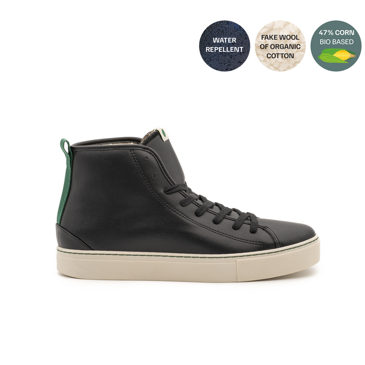 baskets vegan montantes waterproof