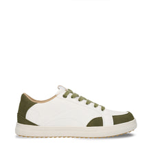 Charger l&#39;image dans la galerie, baskets vegan blanche et vert khaki