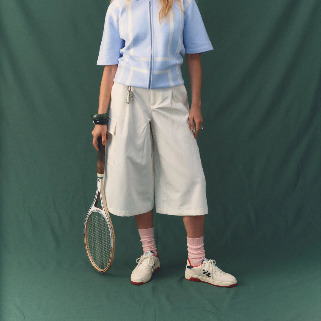 Baskets vegan composées de balles de tennis recyclées