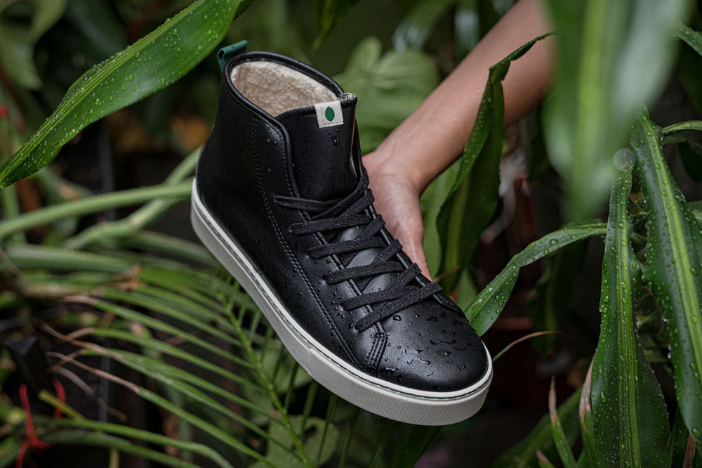 baskets vegan montantes waterproof