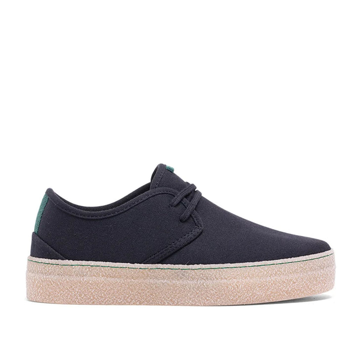 basket vegan en toile recylée noire