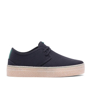 basket vegan en toile recylée noire