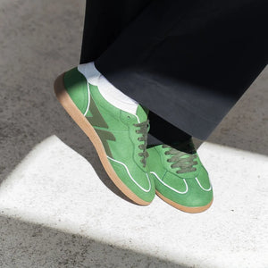 baskets vegan originales couleur verte