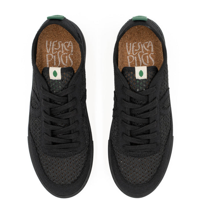 black sneakers