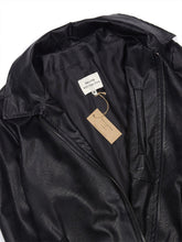 Load image into Gallery viewer, blouson en cuir vegan noir