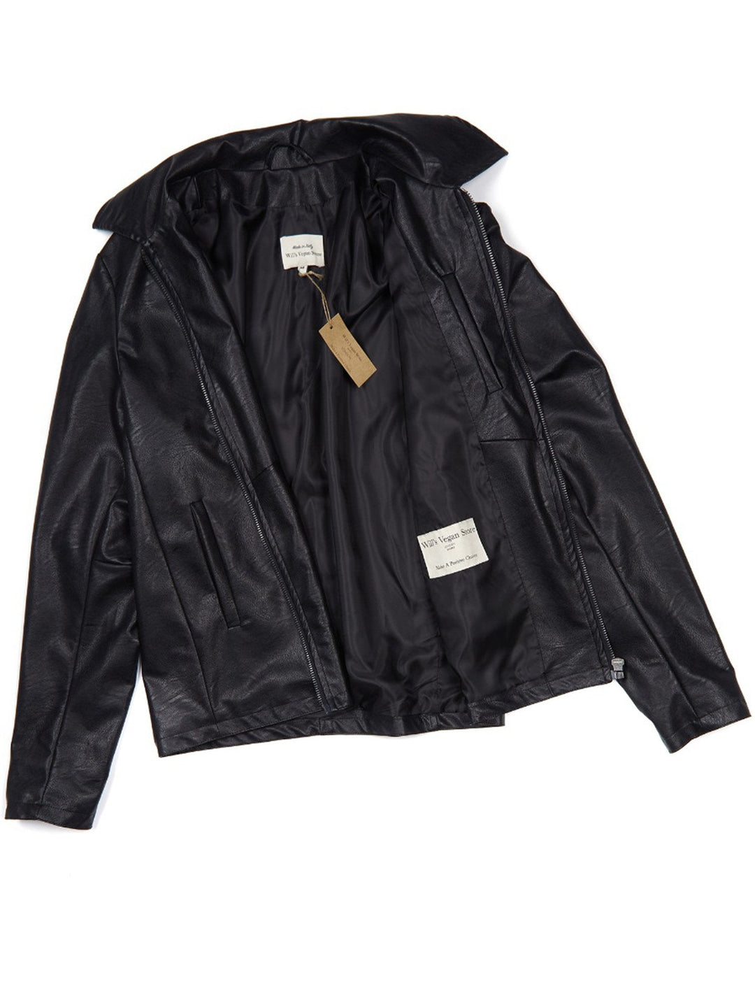 blouson en cuir vegan homme