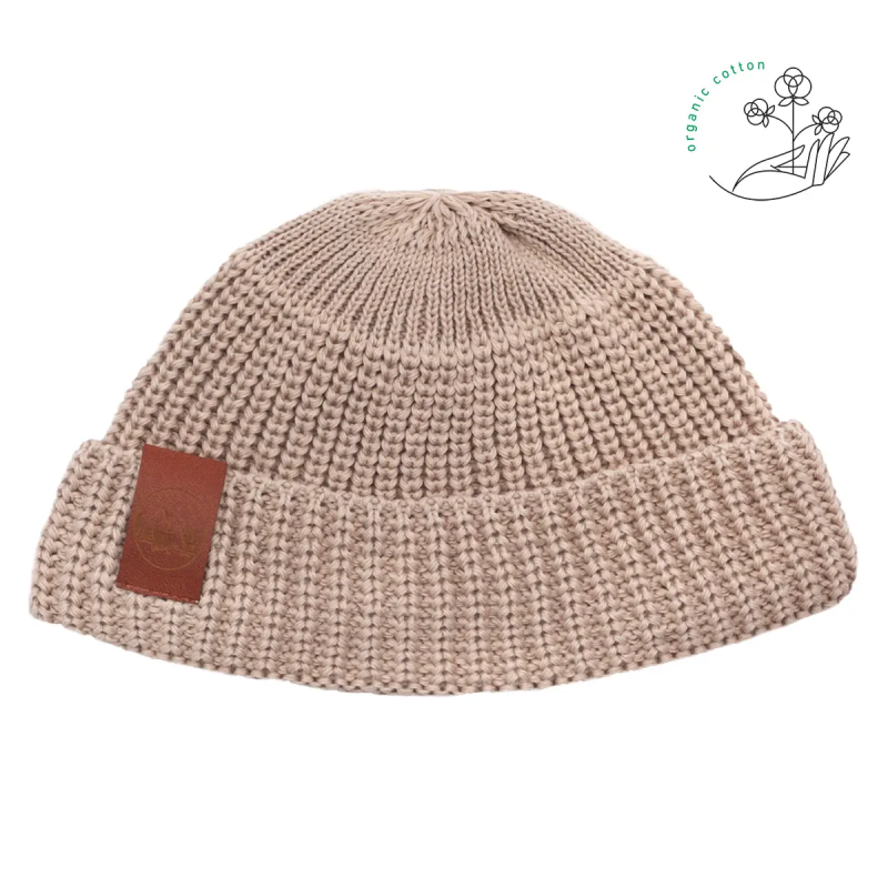 bonnets docker beige en coton bio