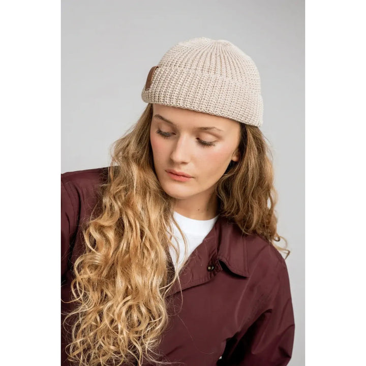 bonnets docker beige en coton bio