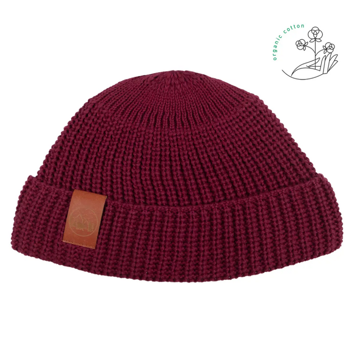 bonnets docker bordeau en coton bio