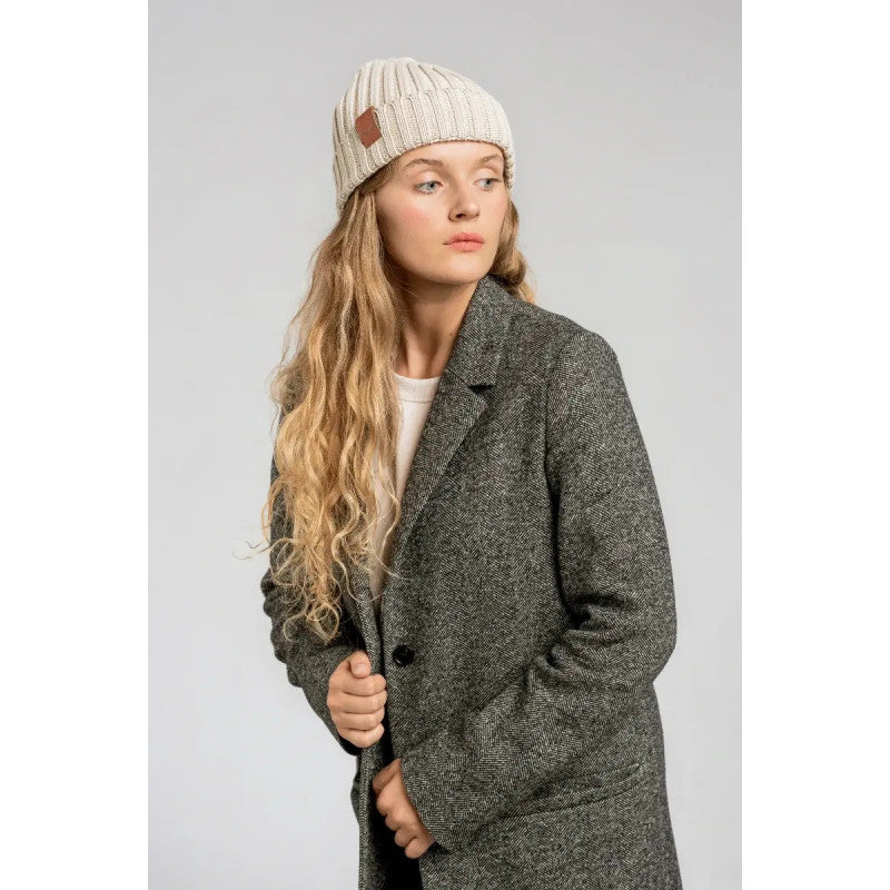 bonnet ecologique coton bio beige