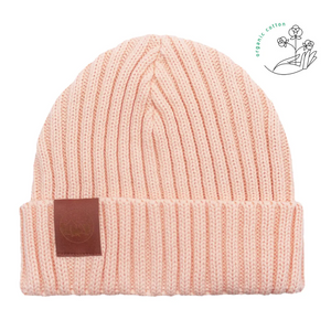 bonnet ecologique coton bio rose