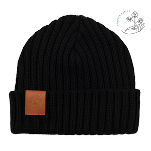 bonnet ecologique coton bio noir