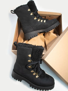 bottes de neige fourrées vegan