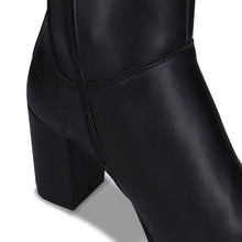 Load image into Gallery viewer, bottines noires à talons