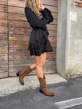 Load image into Gallery viewer, bottes Santiag vegan marron