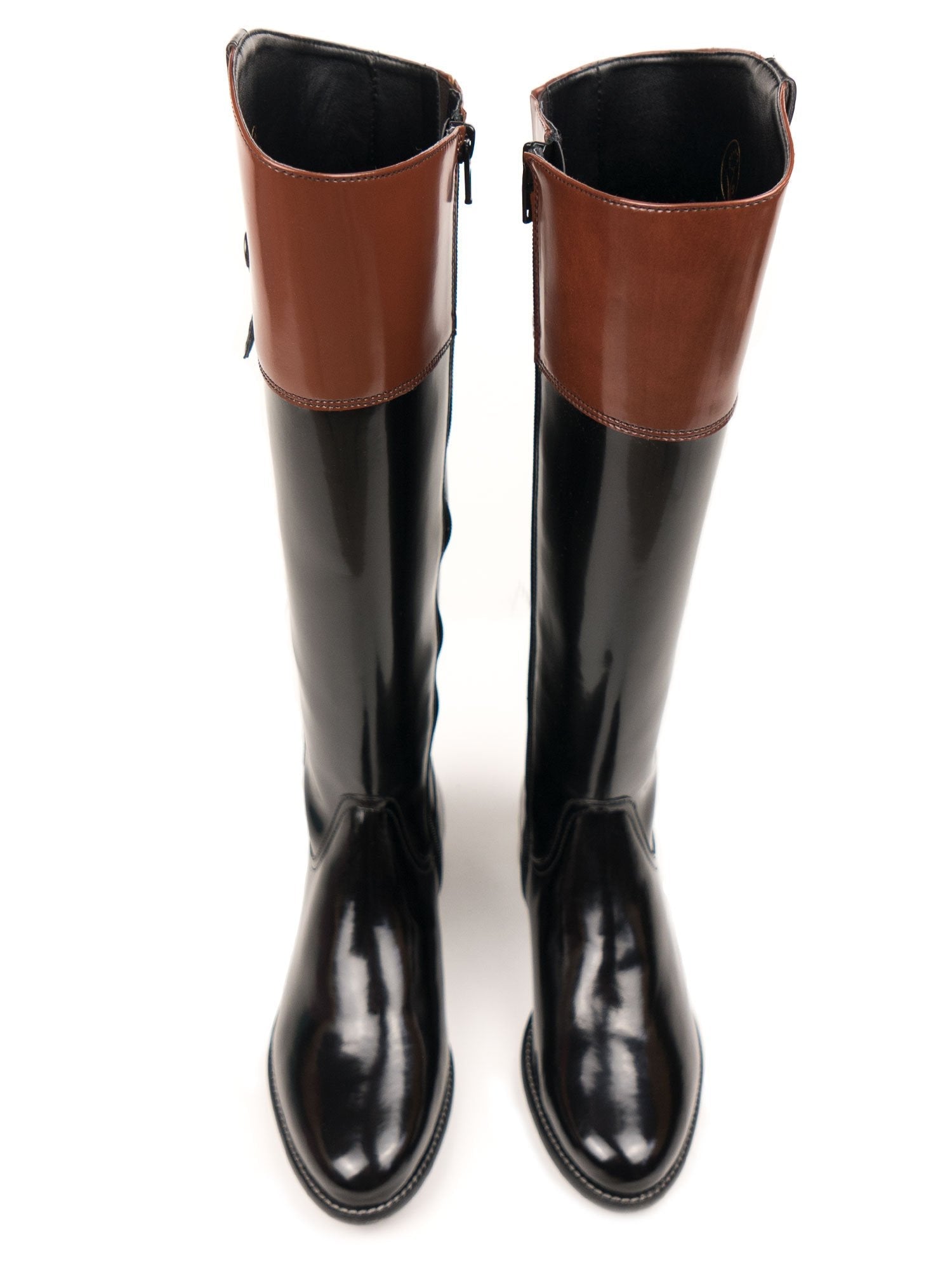 Bottes Été Compensé 9 CM Brun Ouvertes Hauts Cuir Synthetique en Daim Bottes Été Compensé 9 CM Brun Ouvertes Hauts Cuir Synthetique en Daim