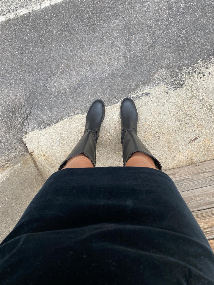 Bottes hautes vegan noirs pour les femmes