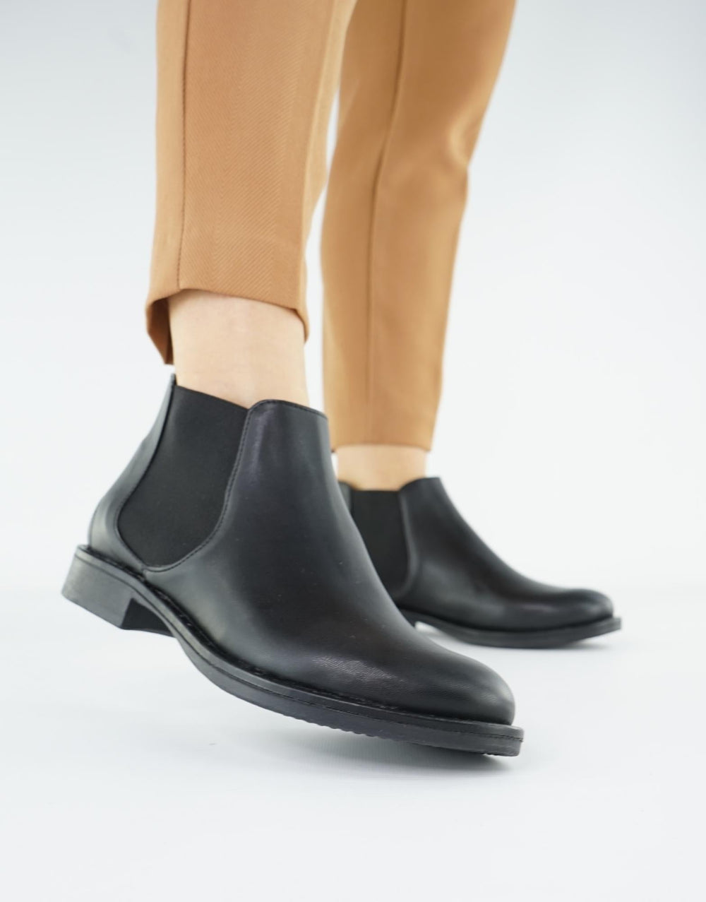 bottines vegan chelsea noir femme