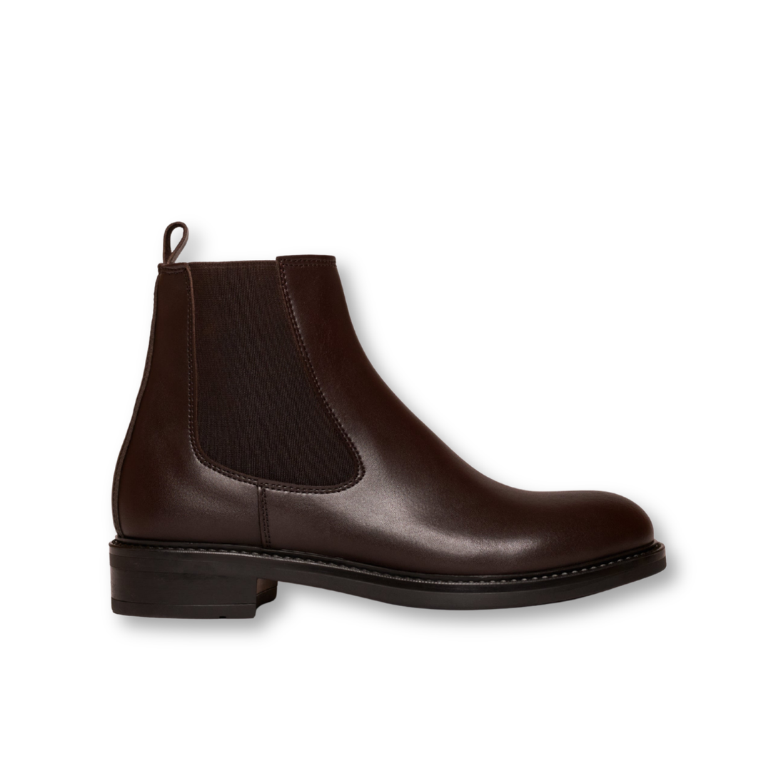 Bottines femme chelsea vegan marron