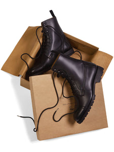 bottines noires à lacet style anglais