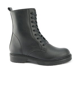bottines noire à lacet en cuir vegan