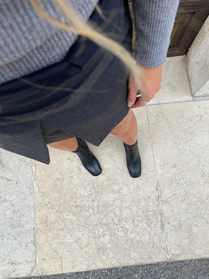 Bottines noires style vintage 70&