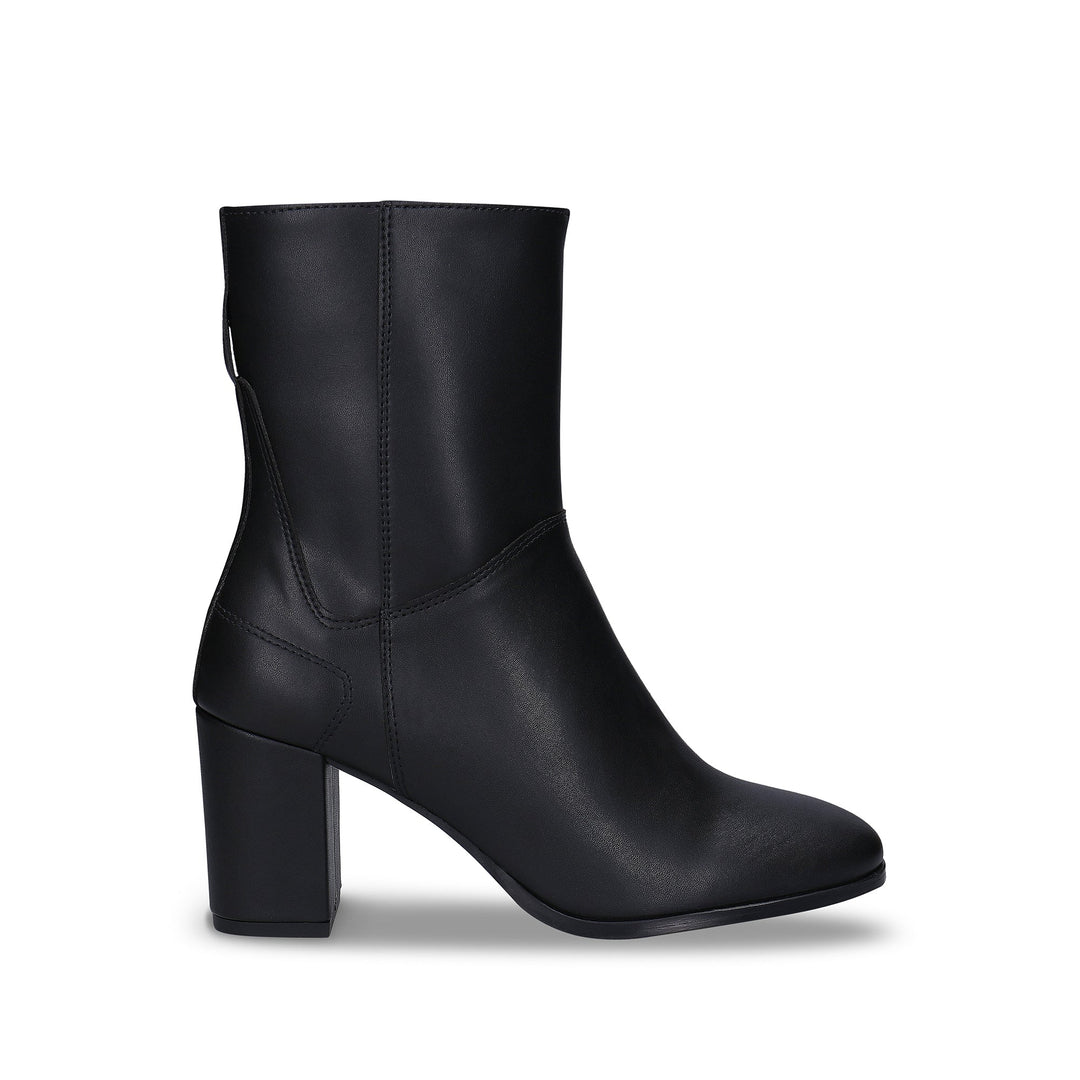 bottines noires à talons