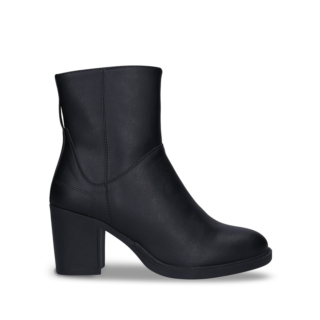 bottines noires à talon
