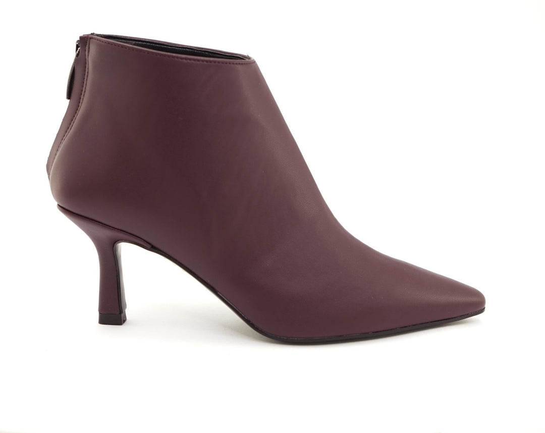Bottines à talons aiguilles bordeaux - ANDI