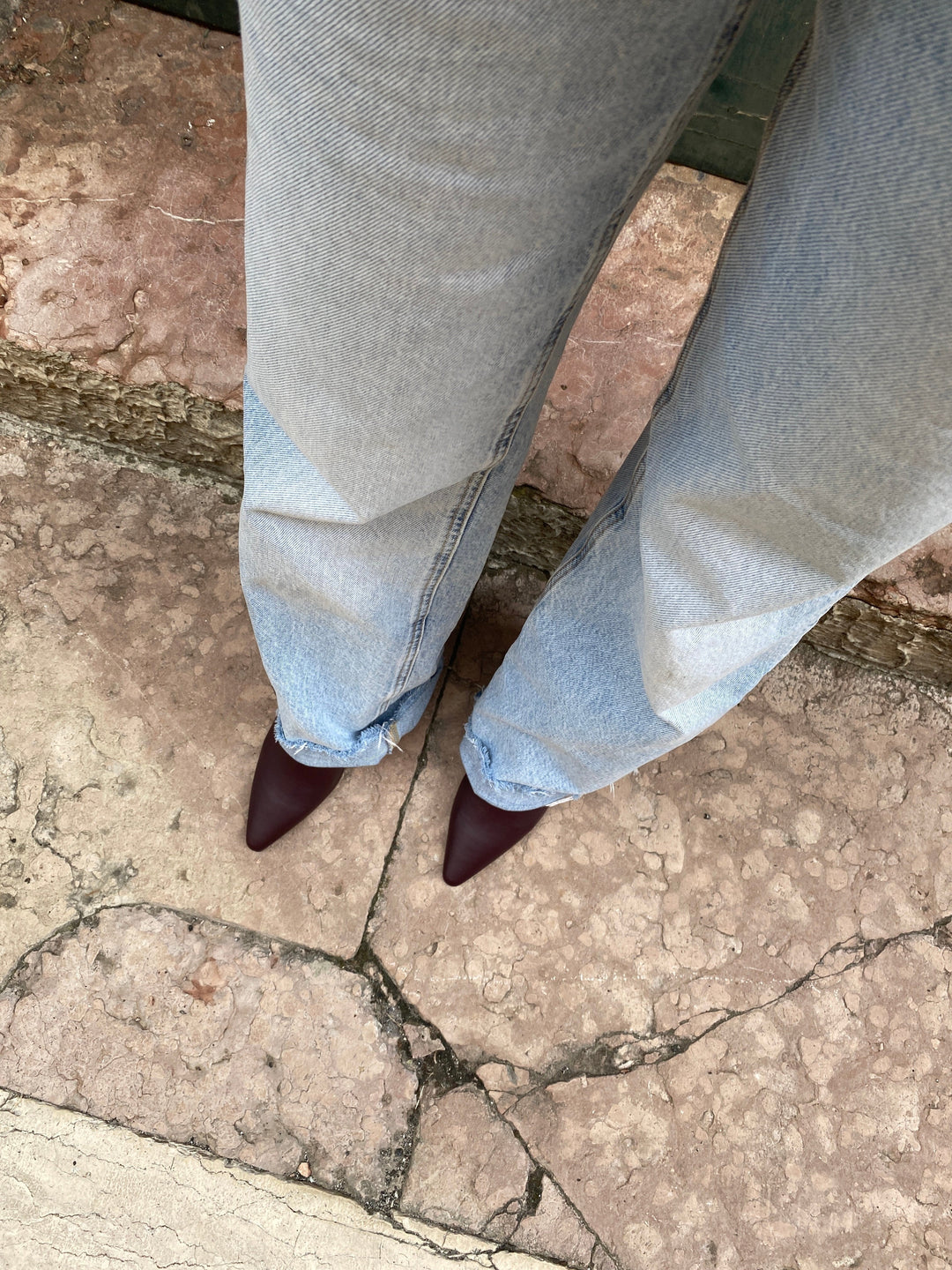 Bottines à talons aiguilles bordeaux - ANDI