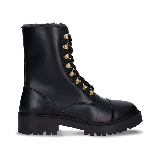 bottines vegan syle combat à lacets