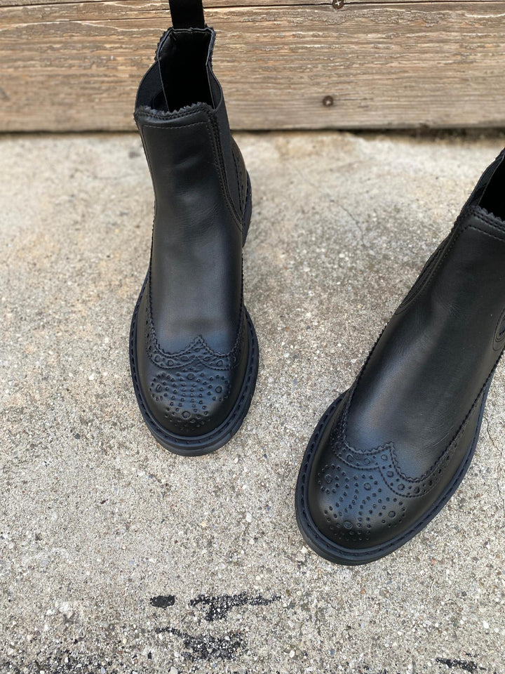 bottines noire vegan 