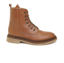 Charger l&#39;image dans la galerie, bottines vegan à lacet marron