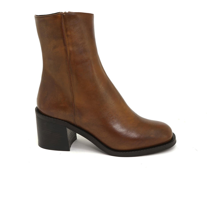 bottines vegan marron style vintage 70&