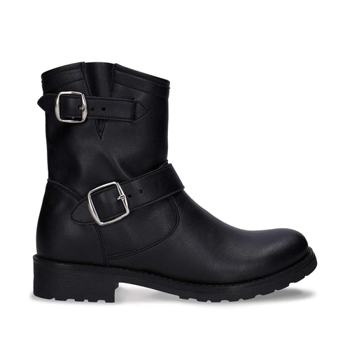bottines vegan noire motard